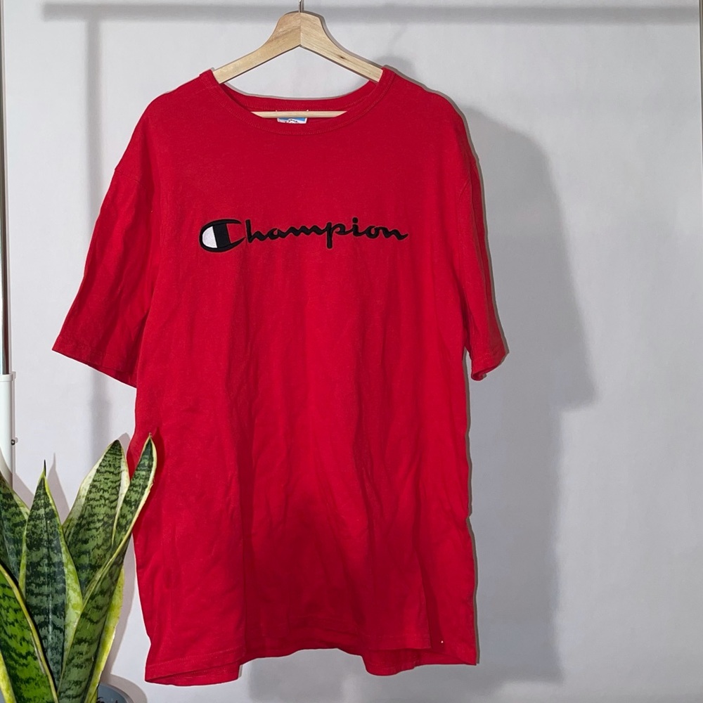 Red Champion Tee